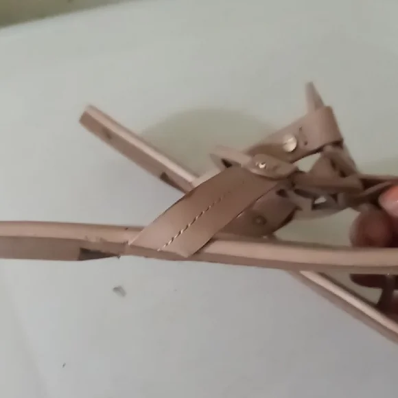 Tory Burch Black and Beige Sandals Set Both Are Leather. - Picture 7 of 9